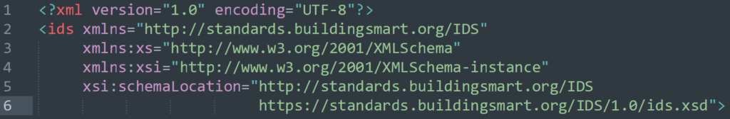 Déclaration du namespace XML dans un fichier IDS